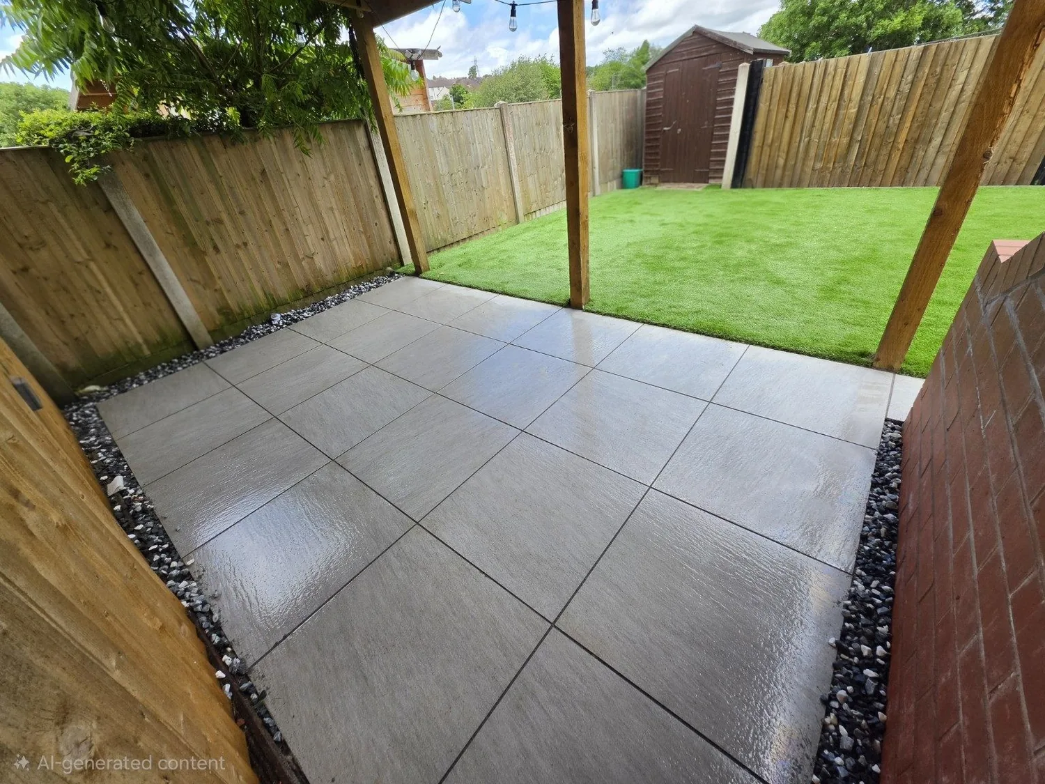 The Green Team Landscaping Services completed project in Shrewsbury, Wem and Shropshire